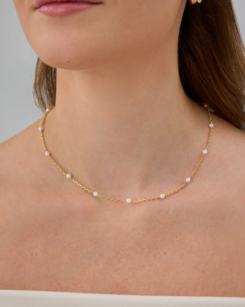 Pearl Station Necklace