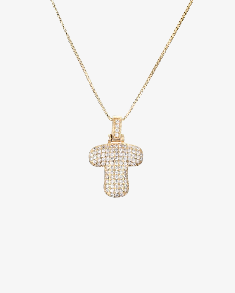 Sparkling Bubble Letter Necklace